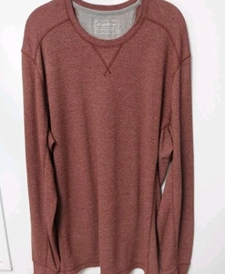 Sudadera Eddie Bauer Para Hombres TXL Granate Tejido Waffle Manga Larga Pullover - Imagen 1 de 11