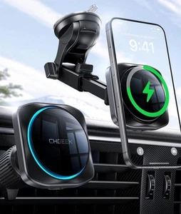 for 15W Magsafe Car Mount Charger, iPhone Wireless Car Charger Magnetic Car P... - Picture 1 of 12