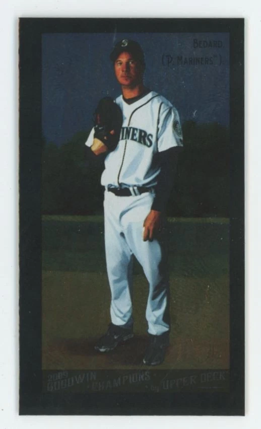 Erik Bedard 2009 Upper Deck Goodwin Champions Black Foil Mini /8 #213 Seattle - Image 1 of 3