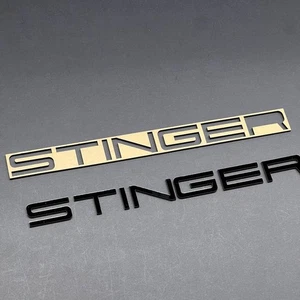 1PC STINGER Black Emblem – 3D Acrylic Fender or Trunk Badge for KIA STINGER - Picture 1 of 23