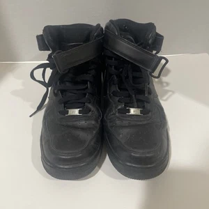Size 11.5 - Nike Air Force 1 '07 Mid Triple Black - Picture 1 of 10