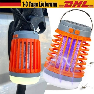 Solar Moskito Killer Insektenvernichter Elektrisch LED Lampe Mückenfalle Licht - Bild 1 von 4