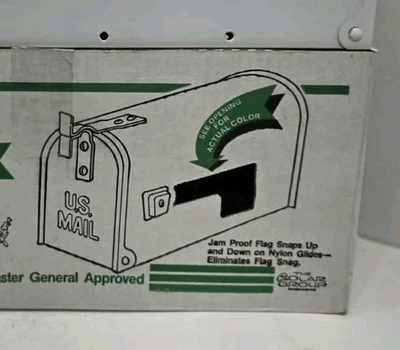 Galvanized Steel Mailbox White Standard No. T1 Size Postmaster Approved  *New* - Image 1 of 4
