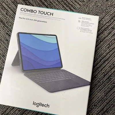 Logitech Combo Touch Case Keyboard iPad Pro 12.9 inch 5th/6th Generation-unused - Image 1 of 4