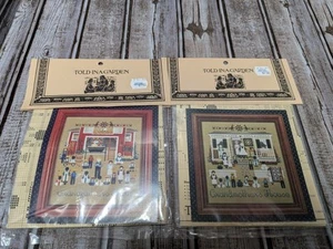 2 Told In A Garden Grandmother's House & Grandfather's Barn Cross Stitch Pattern - Picture 1 of 8