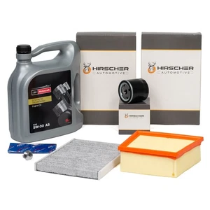 HIRSCHER Filterset + 5L ORIGINAL 5W30 Motoröl für FORD FIESTA 6 B-MAX 1.25-1.6 - Bild 1 von 4
