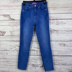 Lilly Pulitzer Damen blau Denim High Rise Ankle Skinny Jeans Größe 4 - Bild 1 von 9