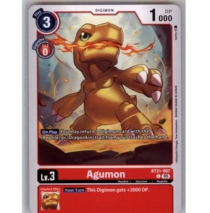 Agumon - BT21-007 Regular Common World Convergence BT21-007 C NM - Picture 1 of 2