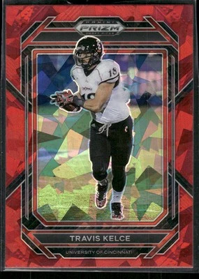 #95 Travis Kelce 2023 Panini Prizm Draft Picks Prizms Red Ice - Image 1 of 2