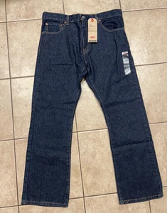 Levis Jeans Mens 34x29 517 Boot Cut Slim throught Thigh Blue Denim Work wear NEW - Picture 1 of 10