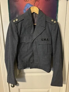 vintage S.M.A Talon Academy grey military 70s jacket size - Picture 1 of 9