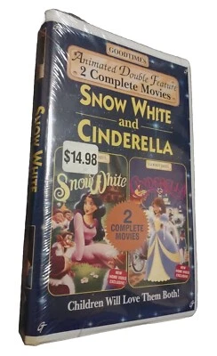Good times Snow White & Cinderella Animated Double Feature VHS ~ NEW SEALED RARE - Image 1 of 4