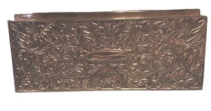 Vintage Godinger versilberte längliche Schmuckschatulle 9” x 3 1/2 x 2” - Bild 1 von 4