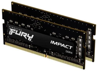 32GB FURY Impact DDR4-3200 PC4-25600 SODImm RAM Kit (2x 16GB) - KF432S20IBK2/32 - Image 1 of 2