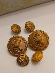 6  bottoni fanteria regio esercito - Picture 1 of 1