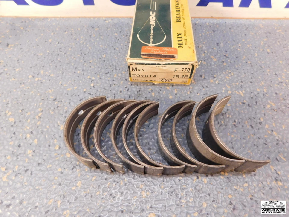Rodamientos principales Toyota Corona Hilux 8RC .25 mm .010' gran tamaño 1968-1972 Foto 1 de 2