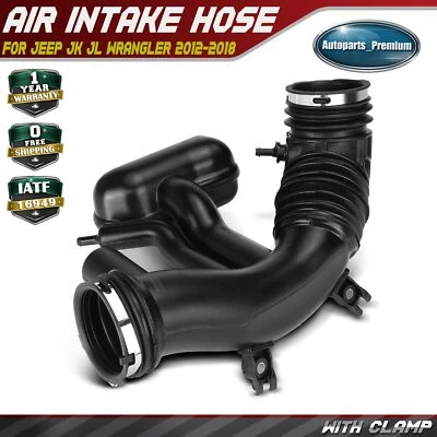 Conducto de manguera de admisión de filtro de aire del motor con abrazadera para Jeep JK JL Wrangler 2012-2018 Foto 1 de 4