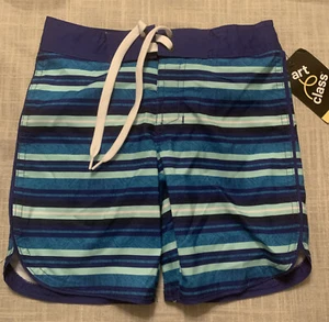 Art Class Boys Size 4 Blue Stripe Swim Trunks Hybrid Walking/Swim Trunks - Picture 1 of 7