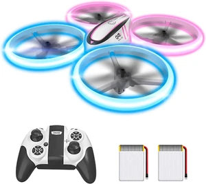 Kids RC Drone with Altitude Hold Headless Mode - Quadcopter w/ Light 2 Batteries - Picture 1 of 10