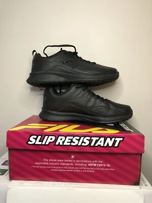 Zapatillas deportivas Fila Memory Workshift para mujer talla 9 F2913-19 negras antideslizantes Foto 1 de 4