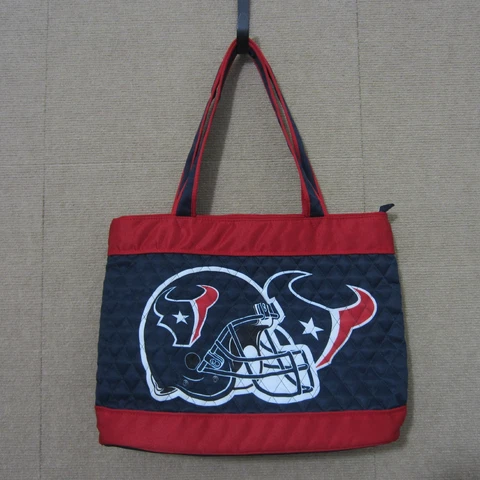 Houston Texans Womens Handbag Tote Bag w/Toiletry Bag Pockets Ladies Casual Cover