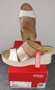 NIB PIKOLINOS Aguadulce W3Z-1772C2 Leather Sandals Nata Sz 40 EU - Picture 1 of 3