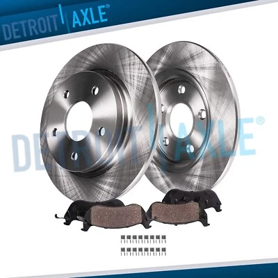 Rear Brake Rotors+Ceramic Pad for 1993-2002 2003 2004 300M Concorde LHS Intrepid - Image 1 of 4