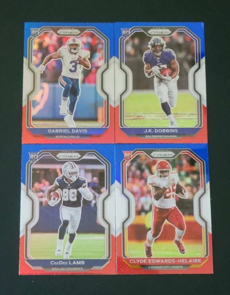 2020 Prizm Football RED WHITE BLUE Rookie PRIZMS 301-400 You Pick - Image 1 of 1