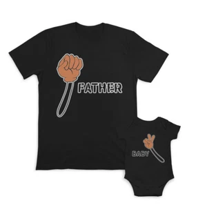 Dad and Baby Matching Outfits Clothes Cute Bow Boys - Father Dad Strong Cotton - Picture 1 of 6