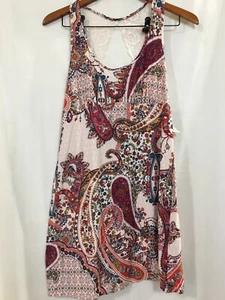 New Joyspun Women's Paisley Gown Nightshirt knit Chemise with Lace Size S,M - Picture 1 of 4