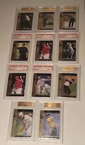 Lot of 11 Tiger Woods Upper Deck Tiger Tales Cards GRADED PSA 10 BGS 9.5 Low Pop - Picture 1 of 24