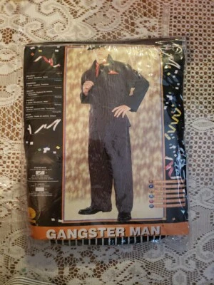HALLOWEEN Rubies GANGSTER MAN COSTUME Adult Up to 44 Jacket Size M NEW NIP - Image 1 of 4