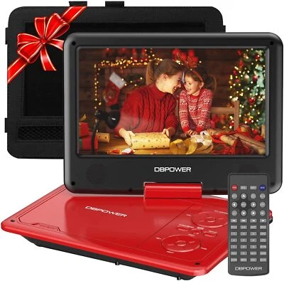 DBPOWER Portable 11.5" DVD Player Rechargeable Swivel Screen CD DVD Player Region Free