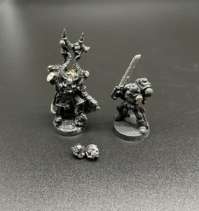 Warhammer 40k Chaos Space Marines Metal Models Marine & Lord Parts Lot - Picture 1 of 9