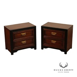 Thomasville Embassy Collection Pair of Two-Drawer Nightstands - Picture 1 of 22