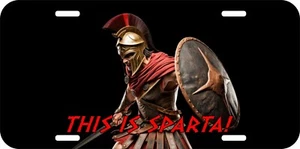 ESTO ES SPARTA SPARTAN COCHE SOLDADO GRIEGO CAMIÓN METAL PLACA DE ALUMINIO 05 - Imagen 1 de 4