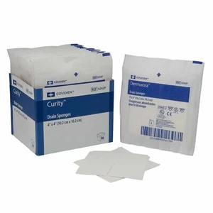 Curity Drain Sponge Gauze 4 X 4in Square Sterile -Box of 50 - Picture 1 of 1