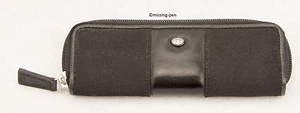 Aurora leather case for 2 pens in Black  - Picture 1 of 5