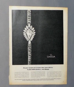 PUB WERBUNG ALTE ADVERT CLIPPING 150917 / OMEGA UHR EIN TAG, AN DEM EIN SEIN - Bild 1 von 1