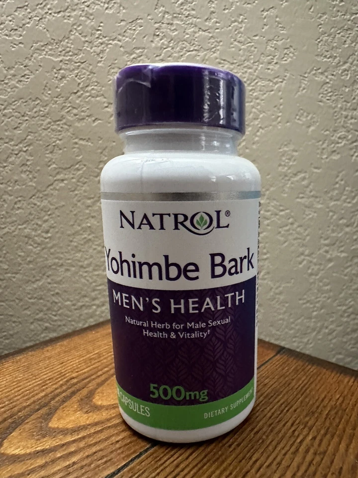 Natrol Yohimbe Bark 500MG Men's Health, 90 Capsules 1 Pack - Изображение 1 из 4