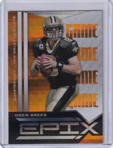 DREW BREES 2010 Panini Epix Epix Game Orange #27 Saints - Picture 1 of 2