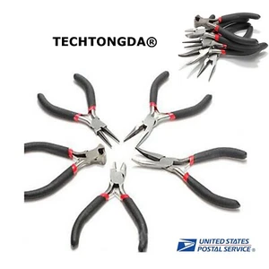 5pcs JEWELERS PLIERS SET MAKING BEADING WIRE WRAPPING HOBBY Repair Tools - Picture 1 of 10