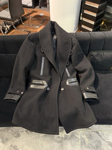 giubbotto uomo lana burberry nero taglia 48