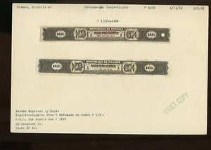 11 PANAMA 1915/17 LIQUOR REVENUE PROOF & SPECIMEN INDEX COPY CARDS ABNC ARCHIVES - Picture 1 of 11
