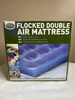 Jackeroo Flocked Double Air Mattress 191cmx137cmx22cm  - Image 1 of 4
