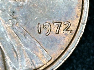 LINCOLN CENT 1972 DOPPIO DRITTO FUSTELLATO - Foto 1 di 9