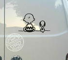 Naklejka Snoopy Charly 25x15cm S086 pożądany kolor, samochód kamper przyczepa kempingowa autobus