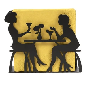 Napkin and Tissue Holder for Table - Black - Picture 1 of 5