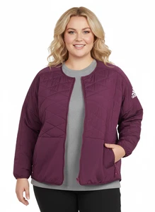 Adidas Plus Size Padded Puffer Jacket - Women's Warm Winter Coat 1X 2X 3X 4X - Picture 1 of 7