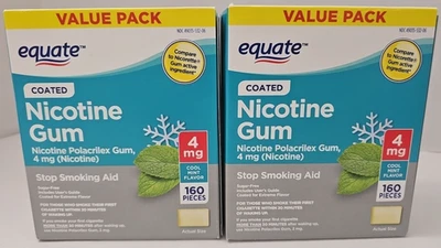 Goma de nicotina ECUADA 160 PIEZAS 4 MG FRESCA COMO NUEVA 2 paquetes 320 piezas en total CADUCIDAD 5/2027 Foto 1 de 4